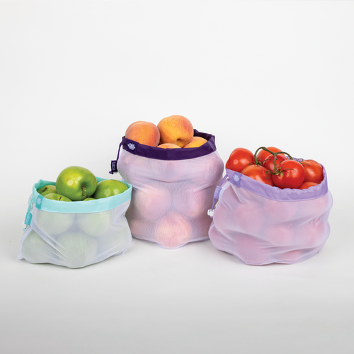 Lotus Produce Bags — Premium Mesh, Set of 9 (3 Sizes), Machine Washable – image 1