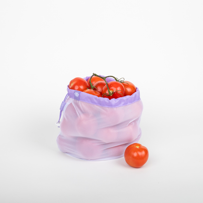 Lotus Produce Bags — Premium Mesh, Set of 9 (3 Sizes), Machine Washable – image 3